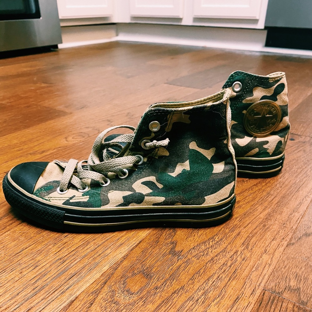 Camo Converse Hi Tops